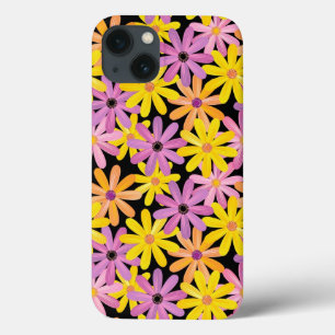Gerbera flowers pattern, background iPhone 13 case