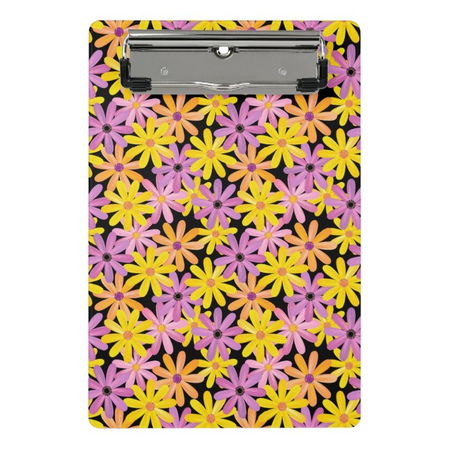 Gerbera flowers pattern, background mini clipboard (Front)