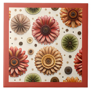 Gerbera Galore Ceramic Tile