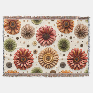 Gerbera Galore  Throw Blanket