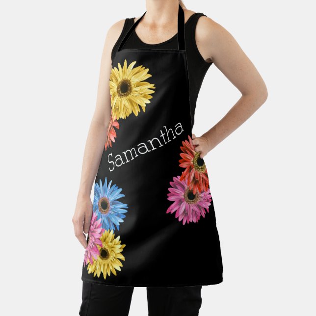 Gerbera Gerber Daisy Beautiful Colourful  Apron (Insitu)
