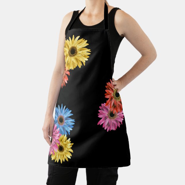 Gerbera Gerber Daisy Beautiful Colourful Apron (Insitu)
