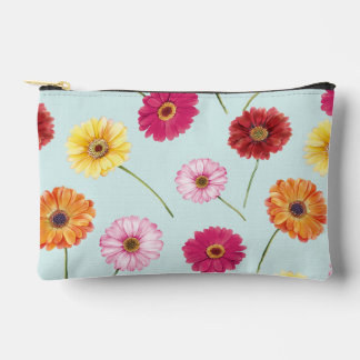 Gerbera,pink,red,orange,yellow  accessory pouch