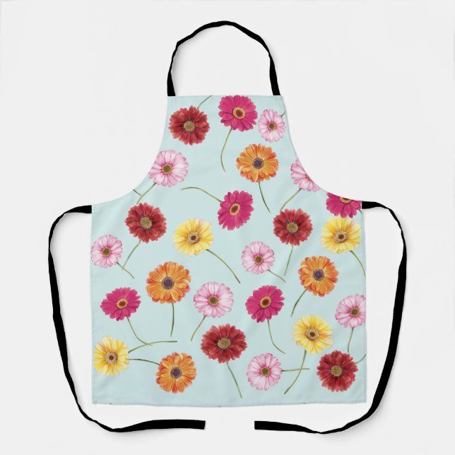 Gerbera,pink,red,orange,yellow Apron (Front)