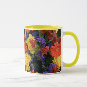 Gerbera Rose Bouquet Mug