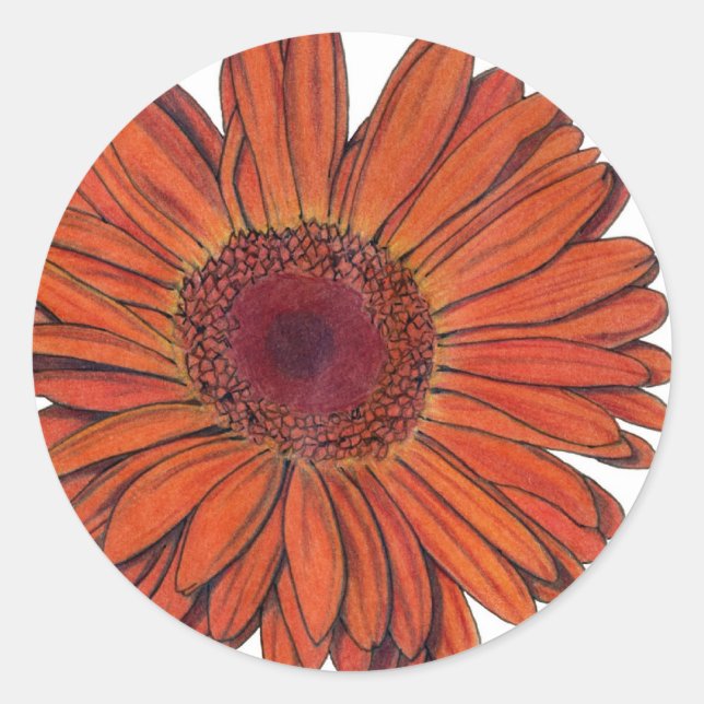 Gerbera Sticker (Front)