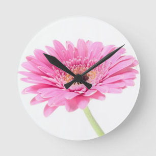 Gerbera wall clock