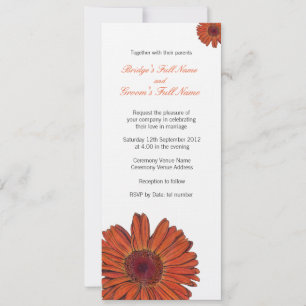 Gerbera Wedding Invitation
