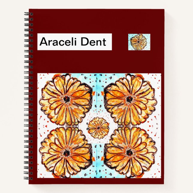 Gerberas Café Notebook (Front)