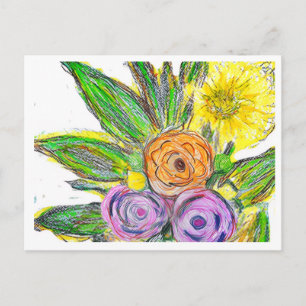 Gerberas Daisy Postcard