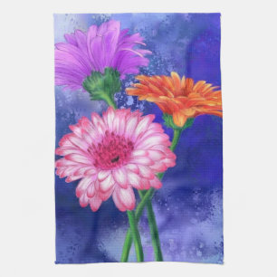 Gerberas  Kitchen Towel Beautiful Flowers