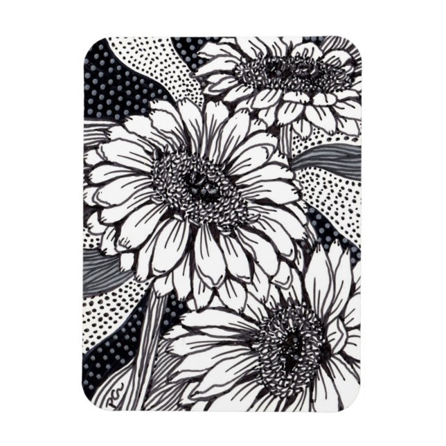Gerberas Magnet (Vertical)