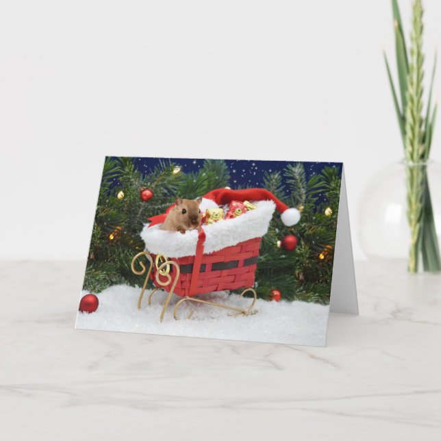 Gerbil Christmas Card (Front)