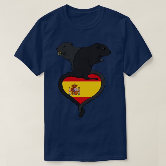 Gerbil Spain dark T-Shirt (Design Front)