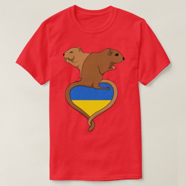 Gerbil Ukraine light T-Shirt (Design Front)