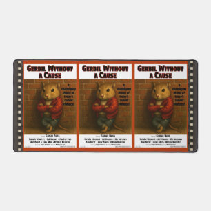 Gerbil Without a Cause Movie Parody Desk Mat