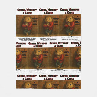 Gerbil Without a Cause Movie Parody Fleece Blanket