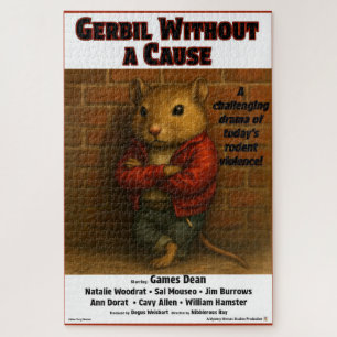 Gerbil Without a Cause Movie Parody Jigsaw Puzzle