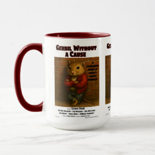 Gerbil Without a Cause Movie Parody Mug