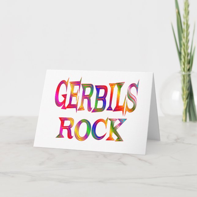 Gerbils Rock Card (Front)