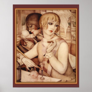 Gerda & Lili  #1 Art Deco Print 16 x 20
