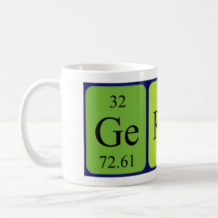 Gergö periodic table name mug