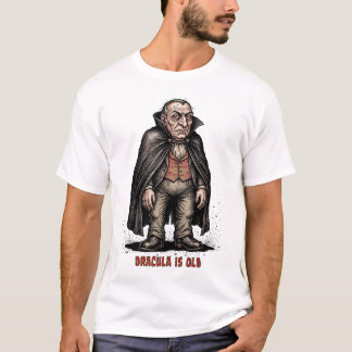 Geriatric Vampire Humour Aged Count Dracula T-Shirt
