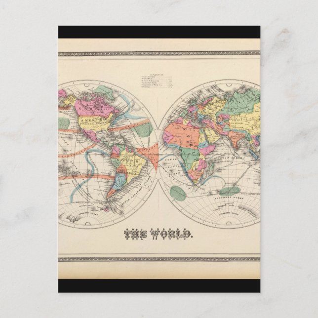 Geriatric World Map 20_Maps of Antiquity Postcard (Front)
