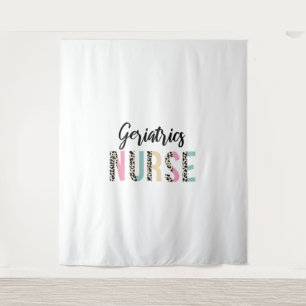 Geriatrics Nurse Cute Leopard Design - Funny Gift Tapestry
