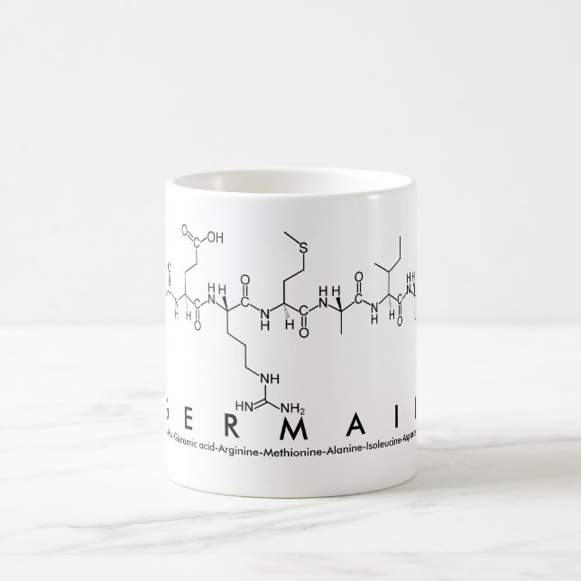 Germain peptide name mug (Center)
