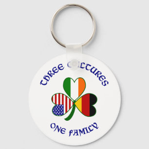 German 3 Cultures Key Ring