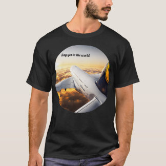 German Airline In the Air Design T-Shirt