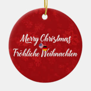 German American Bilingual Holiday Decoration