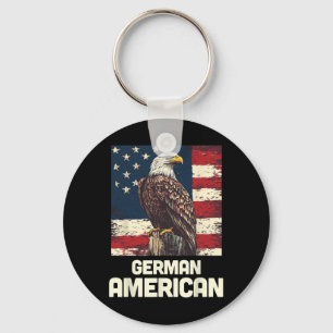 German American Flag Patriotic Usa Political Party Key Ring