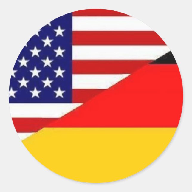 German American friendship sticker (Front)