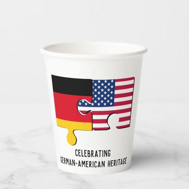 GERMAN AMERICAN Heritage Paper Cups (Front)