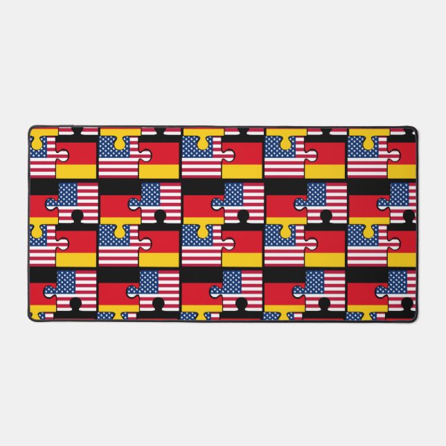 German American Jigsaw Desk Mat (Front)