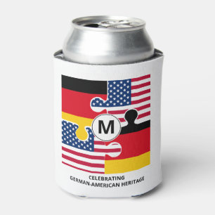 GERMAN AMERICAN Monogram Can Cooler