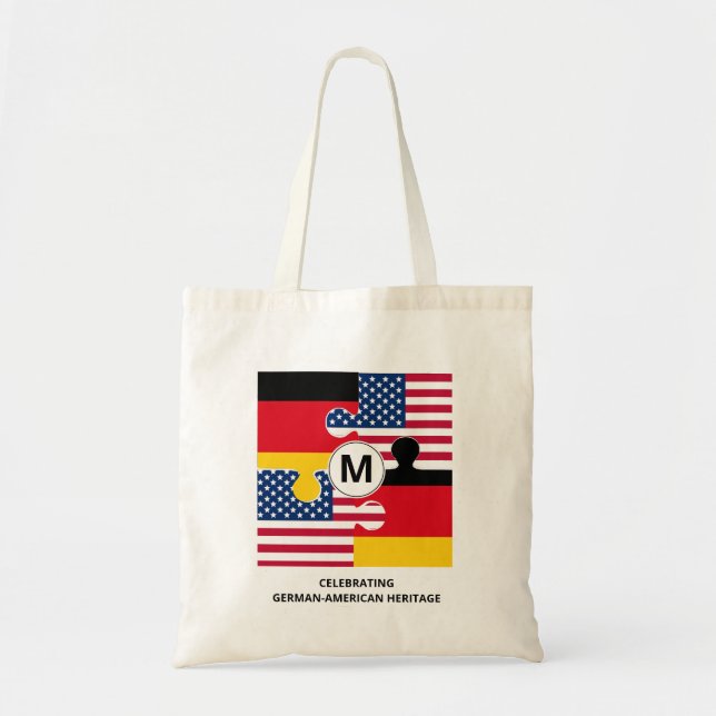 GERMAN AMERICAN Monogram Tote Bag (Front)