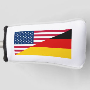 German American Pride US Germany Flag Golf  Golf Head Cover