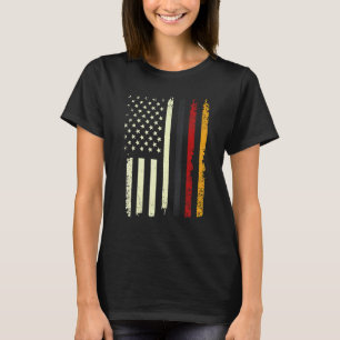 German American Proud Nations Patriotic Flags Cele T-Shirt