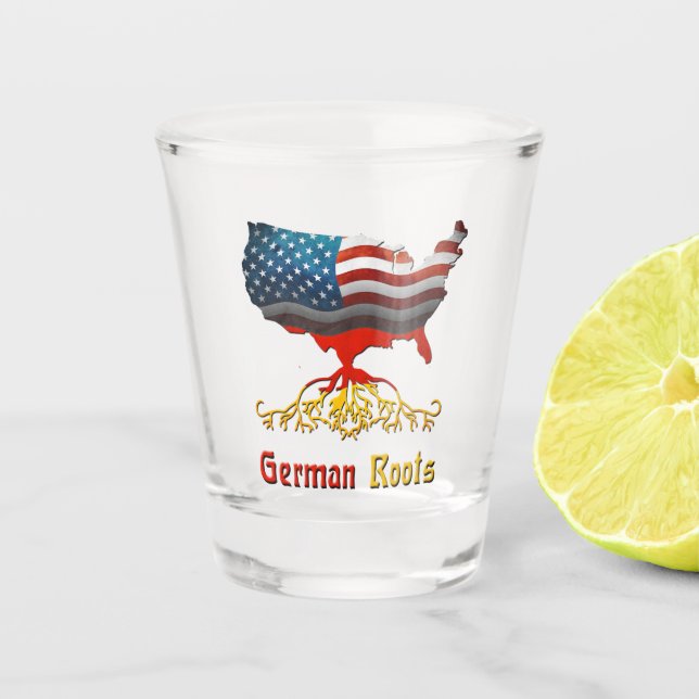 German American Roots, Germany Shot Glass (Front)