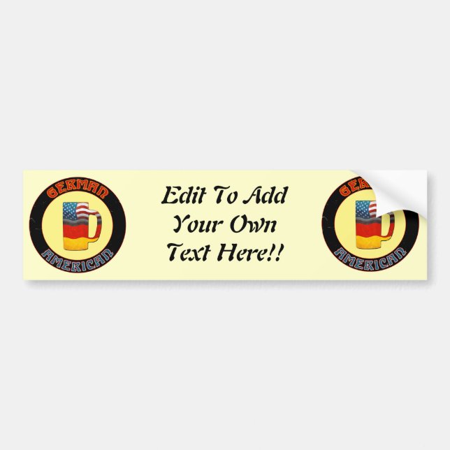 German American Stein Bumper Stickers (Front)
