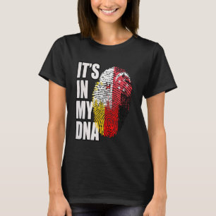 German and Singaporean DNA Heritage Flag T-Shirt