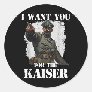 German Army 1. Wk Kaiserreich Otto Von Bismarck So Classic Round Sticker