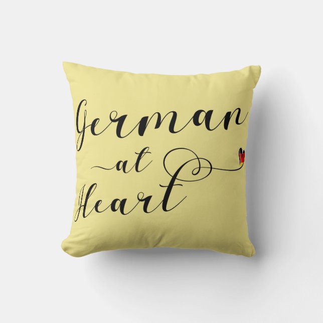 German At Heart, Germany Cushion (Front)