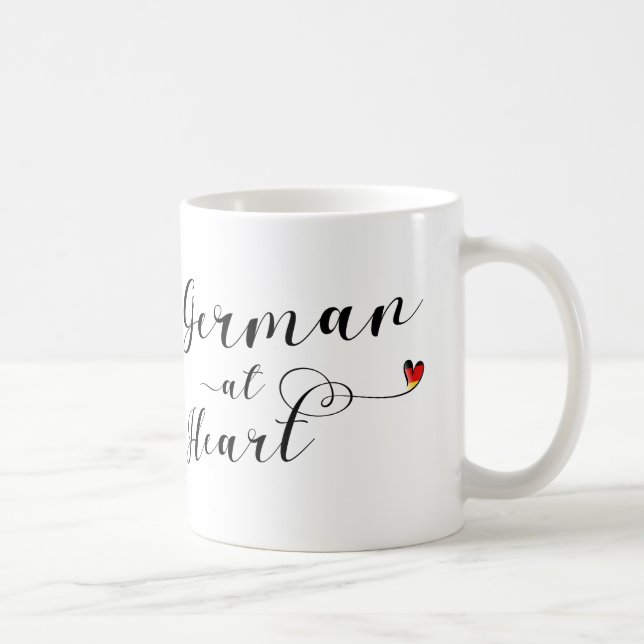 German At Heart Mug, Germany Coffee Mug (Right)