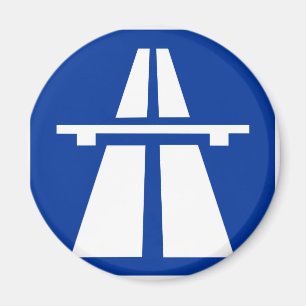 German Autobahn Sign Magnet