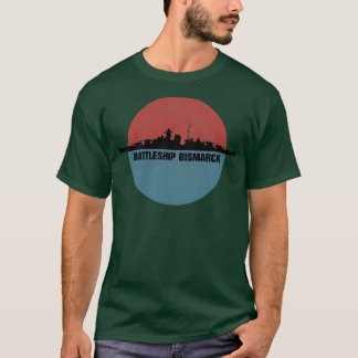 German Battleship Bismarck WW2 Ship Edit T-Shirt