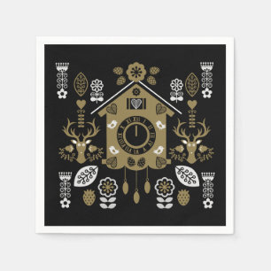 German Bauernmalerei Folk Art Napkin